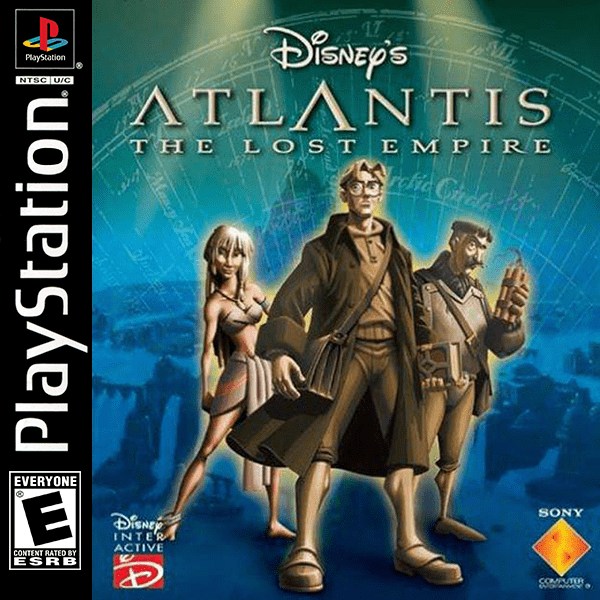 Atlantis The Lost Empire box art for Playstation